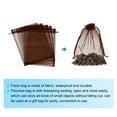 thumbnail image 3 of 25pcs Organza Bags 8x12  Drawstring Favor Pouches Sheer Mesh Bag Coffee, 3 of 7