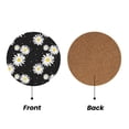thumbnail image 2 of Xecao Daisies Flowers for MDF Cork Coaster 4 Pcs,Drink Coasters,Suit for House Warming Gifts New Home ,Coffee Table Decor-Round Shape, 2 of 7