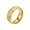 Gold, variant on Men's Women's Stainless Steel Cubic Zirconia Inlay 8MM Personalized Dome Football Ring for Sports Lovers Gold Size 7