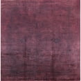 thumbnail image 1 of Ahgly Company Indoor Square Mid-Century Modern Dark Raspberry Purple Oriental Area Rugs, 7' Square, 1 of 6