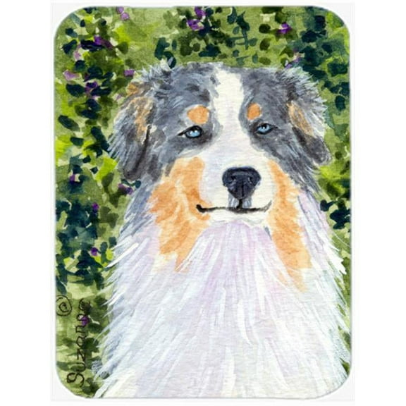 Carolines Treasures SS8731LCB Australian Shepherd Glass Cutting Board Large, 12H x 16W, multicolor
