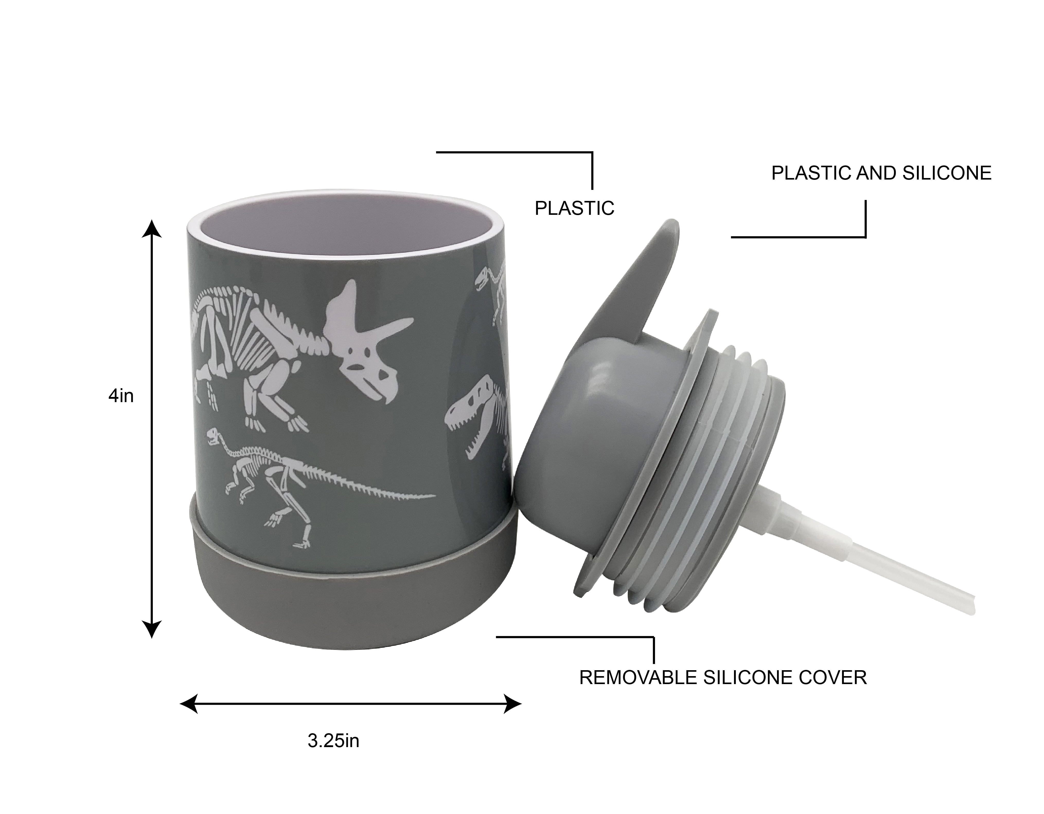 Your Zone Kids Dino Soap Pump with Non-Slip Bottom