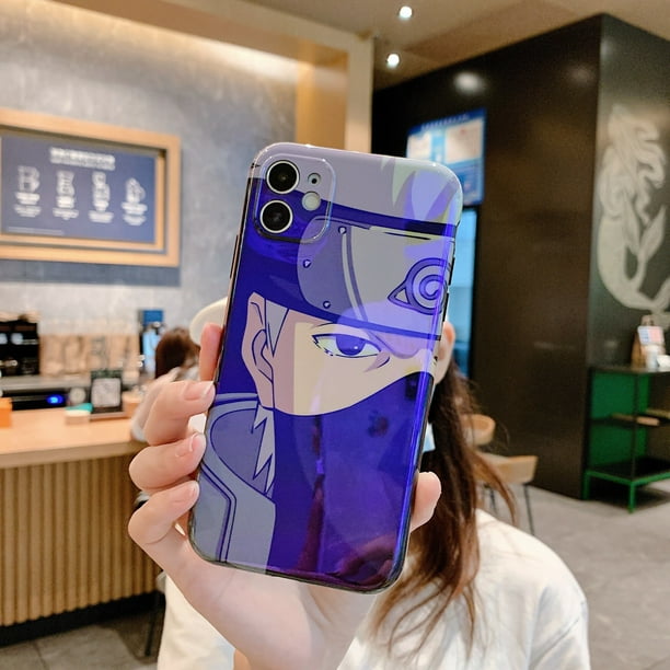 Anime Naruto Phone Case IPhone 14 13 12 11 Pro Max Plus X XR Soft Silicone Cover Uchiha Sasuke Kakashi Phonecase Funda Men GiftIPhone 13 Gao Jinjia LED