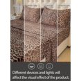 thumbnail image 4 of Multicolor Leopard Print Bedding Set - 4 Piece Sheet Set with Pillowcases, 4 of 8