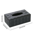 thumbnail image 3 of Avdolw Rectangular PU Leather Tissue Box Cover for Bathroom, Home, Office, Stylish Napkin Holder with Magnetic Bottom, Easy to Clean, 3 of 6