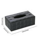 thumbnail image 3 of Caja de pañuelos rectangular de cuero sintético con tapa, soporte para servilletas de papel para baño, hogar, oficina, coche, decoración automotriz con base magnética., 3 of 6