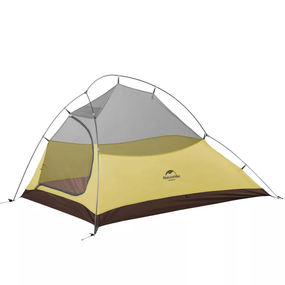 Naturehike Cloud Up Free Standing 2 Person Backpacking Tent Ultralight Nylon Double Layer Camping Tents for Two Person,green