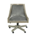 thumbnail image 2 of Linon Mimi Quilted Fabric Adjustable Seat Height Task Chair, Gray, 2 of 7