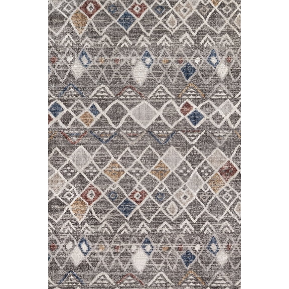 Grey Geometric Area Rugs for Living Room Washable Rugs Boho Moroccan Area Rug Soft Neutral Geometric Bohemian Carpet Distressed Indoor Rug for Bedroom Dining Room Office Foldable Nonslip Rug