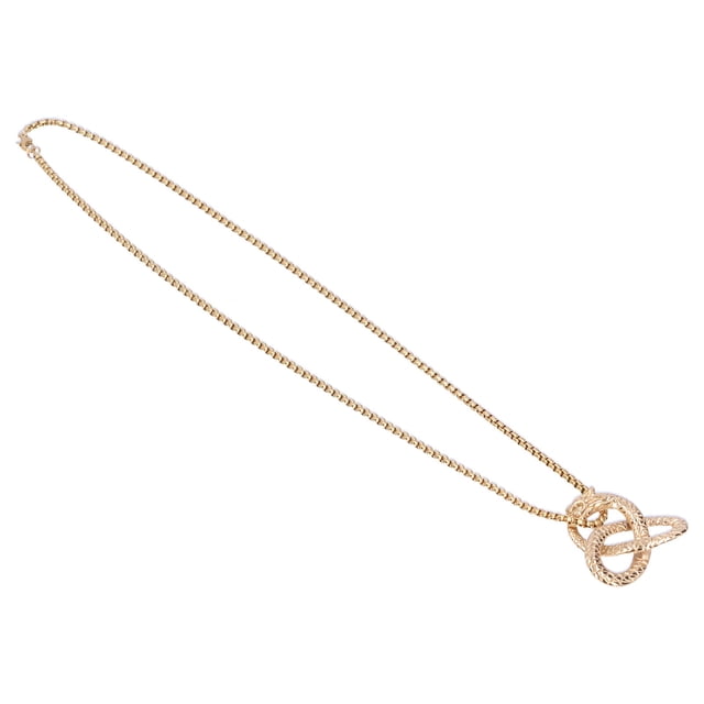 Collier Accessoire en Forme de Serpent pour Femmes Collier Élégant Cadeau Homme Couleur Acier, Or