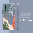 thumbnail image 3 of Case For Redmi K60E K50 K40S K40 K30 K20 10C 9 8A 8 10 Pro 4G 5G Colour Simple Liquid silicone Case Plants Leaf Art, 3 of 5
