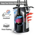 thumbnail image 3 of Tirrinia Wine Bag Portable Gift Tote,PU Leather Leakproof Insulated Wine Bottle Carrying Cooler Carrier with Fixed Compartment for Travel,Picnic,Party,Great Gift for Wine Lover,White, 3 of 7
