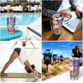 thumbnail image 7 of SKYSONIC Christmas Snowman Tumbler Stainless Steel Double Wall Vacuum Reusable Insulated Mug with Straw and Built-in Coaste for Cold and Hot Beverages, 12oz, 7 of 7