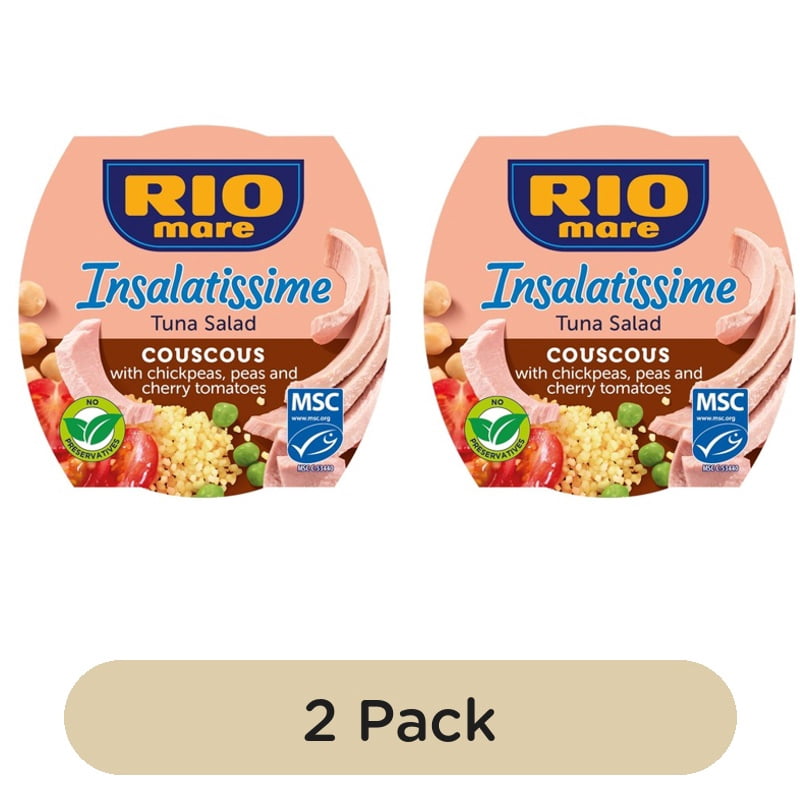 Rio Mare MSC Tuna & Cous Cous Salad 160g, British Import (Pack of 2)