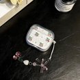 thumbnail image 2 of Cover for AirPods 3,Creative Glitter Soft Earphone Protective Case with Chain,Shockproof Earbuds Shell for Girls Women (Cherry), 2 of 7