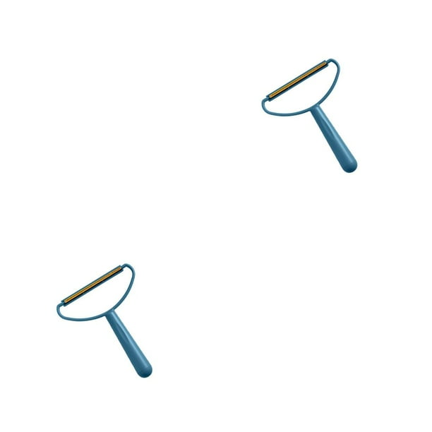 Moyic Removedor de pelusas de PP, manual reutilizable, lavable, antioxidante, para el hogar, sofá, cama, herramienta de eliminación de Azul 2piezas