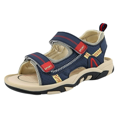 

Toddler Boy Sandals Summer Walking Slides Unisex Casual Sandal Blue 36 12.5Y-13Y