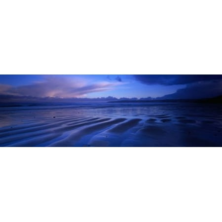 Sand Ridges Near A Bay Filey Bay Yorkshire England United Kingdom Canvas Art - Panoramic Images (18 x