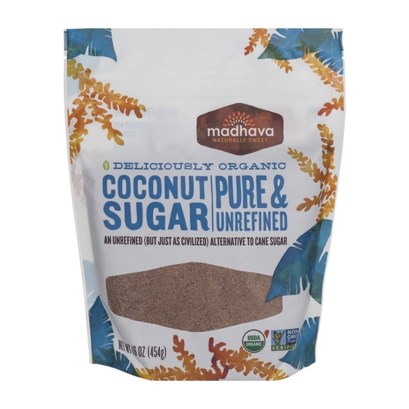 MADHAVA HONEY, SUGAR COCONUT BLONDE, 16 OZ, (Pack of 6)