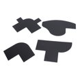 thumbnail image 1 of Enhancement Card for Barber, Accurate 4 Pcs Beard Shaping Tool Hairline Fill Straight Curved Lines  for Barber Designing, 1 of 7