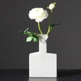 thumbnail image 1 of Florero de cerámica geométrico simplicidad Color decoración para hogar de noche de noche arreglo regalos C BLESIY florero de escritorio moderno, 1 of 8
