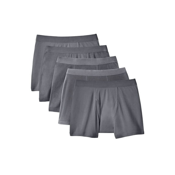 KingSize Men's Big & Tall Cotton Boxer Briefs 5-Pack
