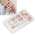 thumbnail image 3 of Nail Kit Beautiful , 24Pcs False Nail Tips Set Nail Tips Exquisite  Nails Art Tips Press On False Nail Tips Artificial  Nail Kit Durable for Salon Home Art Diy, 3 of 8