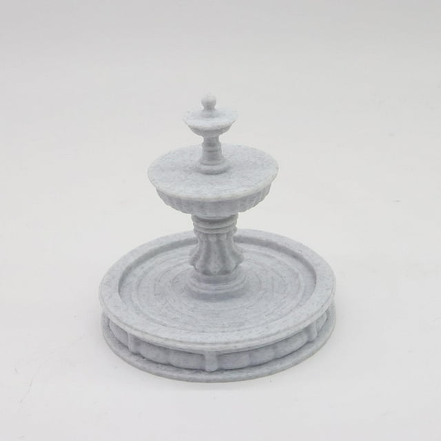 Fuente decorativa en miniatura para jardín, bebedero para pájaros, juguete en miniatura, terrario, figurita, adorno paisajístico, 5,5 cm