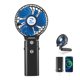 thumbnail image 1 of Ventilador portátil KIBEE de 5200 mAh, recargable, 3 velocidades, 1 of 7