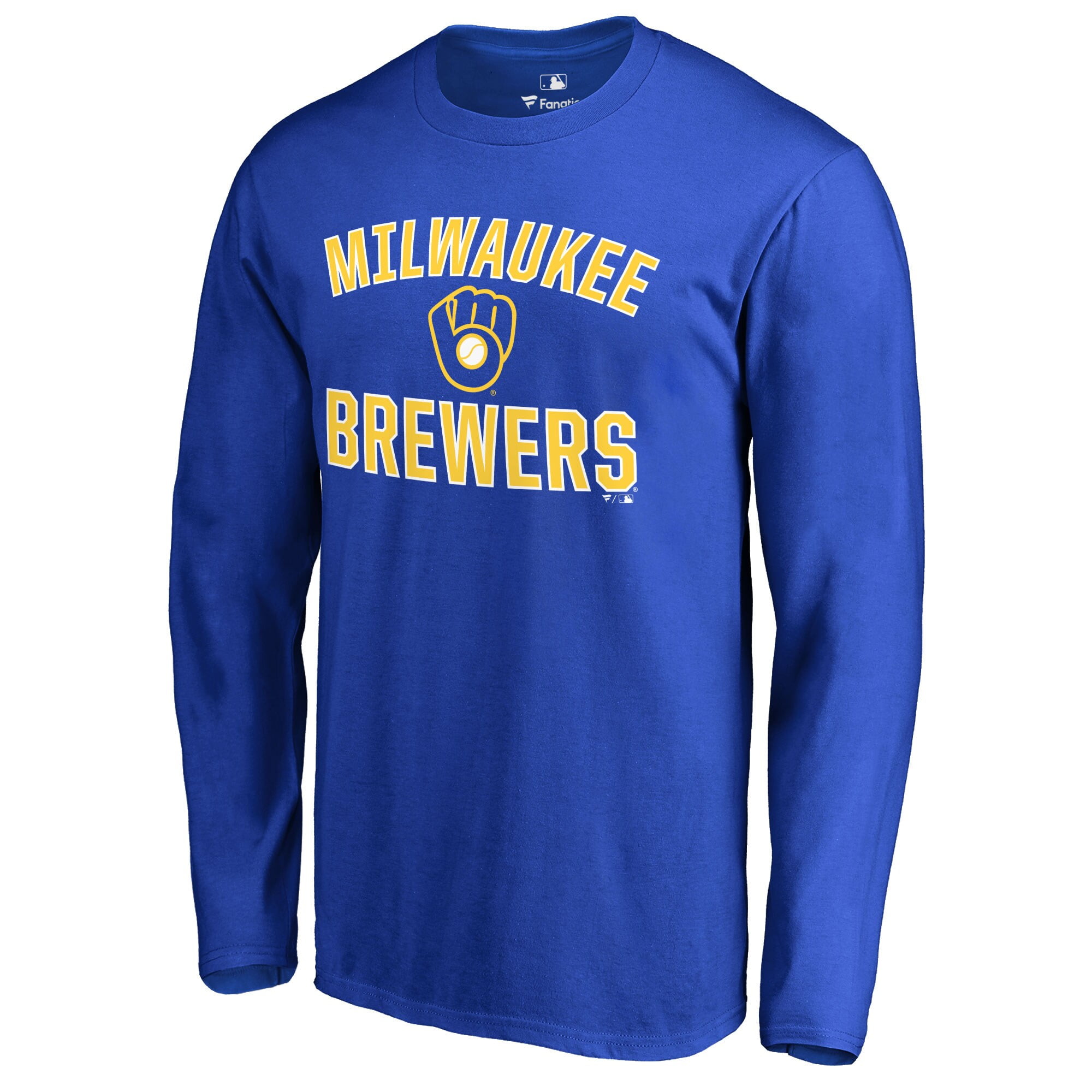 Milwaukee Brewers Victory Arch Long Sleeve T-Shirt - Royal - Walmart ...