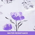 thumbnail image 4 of Floral Tablecloth 60x120 Inch Rectangle, Flower Decoration Table Cloth for Spring Summer, Waterproof Fabric Wrinkle Free Table Cover for Kitchen, Dining Room, Party, Picnic, Camping, Purple, 4 of 6