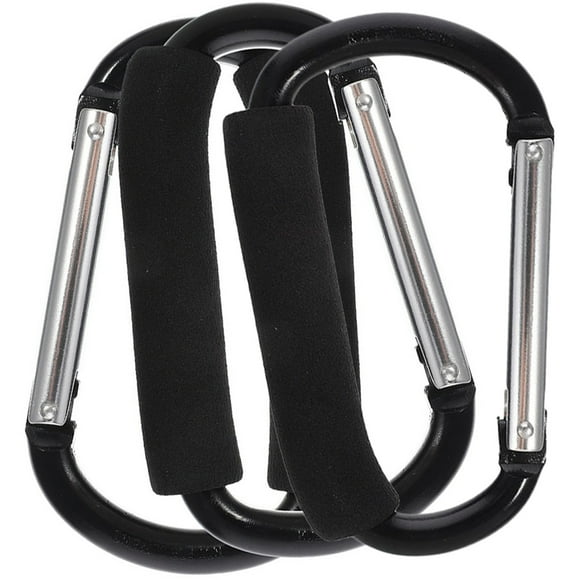 3pcs ganchos de cochecito para bebés ganchos de carretas de compras portabinetes portátiles de carriola convenientes perchas de cochecitos