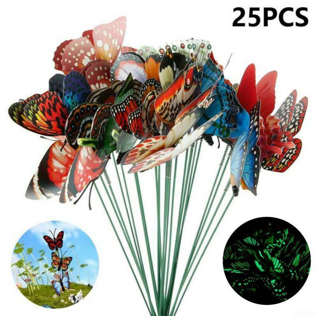 25x Waterproof Garden Butterflies Butterfly Wall Art Ornament Outdoor