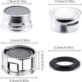 thumbnail image 2 of Faucet Aerator Kitchen Sink Replacement Parts With Brass Shell 15/16-Inch Male Threads Filter With Gasket for Kitchen Bathroom - 4 Pack, 2 of 7