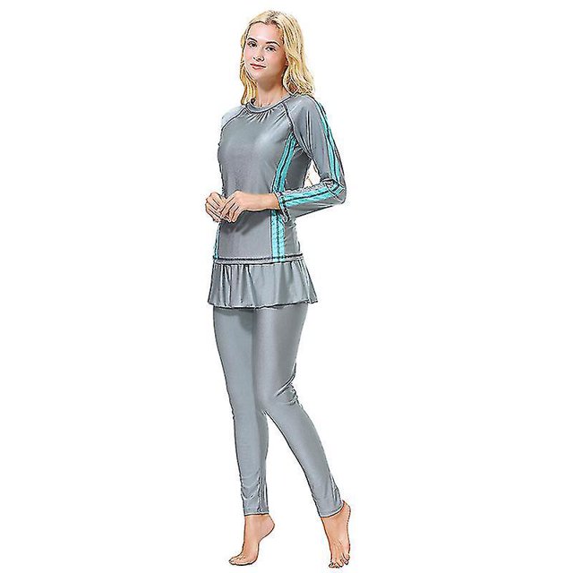 brillar Traje de baño para mujer musulmana Traje de baño acolchado Traje de baño Burkini islámico