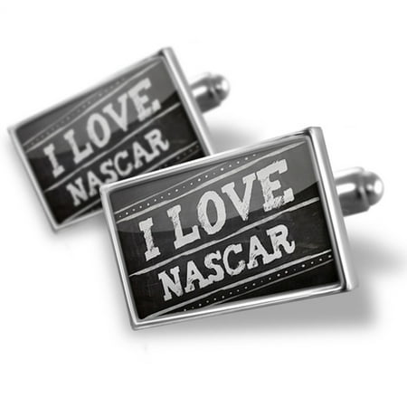 Nascar Board - Cufflinks Chalkboard with I Love Nascar - NEONBLOND
