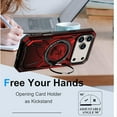 thumbnail image 4 of Decase Rugged Kickstand Case for iPhone 17 Pro Max,Shockproof Hard PC Protection Stand Cover,Anti-Scratch Hard Cover,Red, 4 of 7
