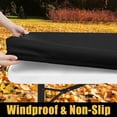 thumbnail image 3 of Smiry Rectangle Picnic Tablecloth, Waterproof Wipeable Table Cloth, Washable Elastic Table Cover for Outdoor and Indoor, 30"x72", Black, 3 of 9