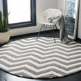thumbnail image 3 of SAFAVIEH Chatham Jake Zigzag Stripes Wool Area Rug, Dark Grey/Ivory, 2' x 3', 3 of 11