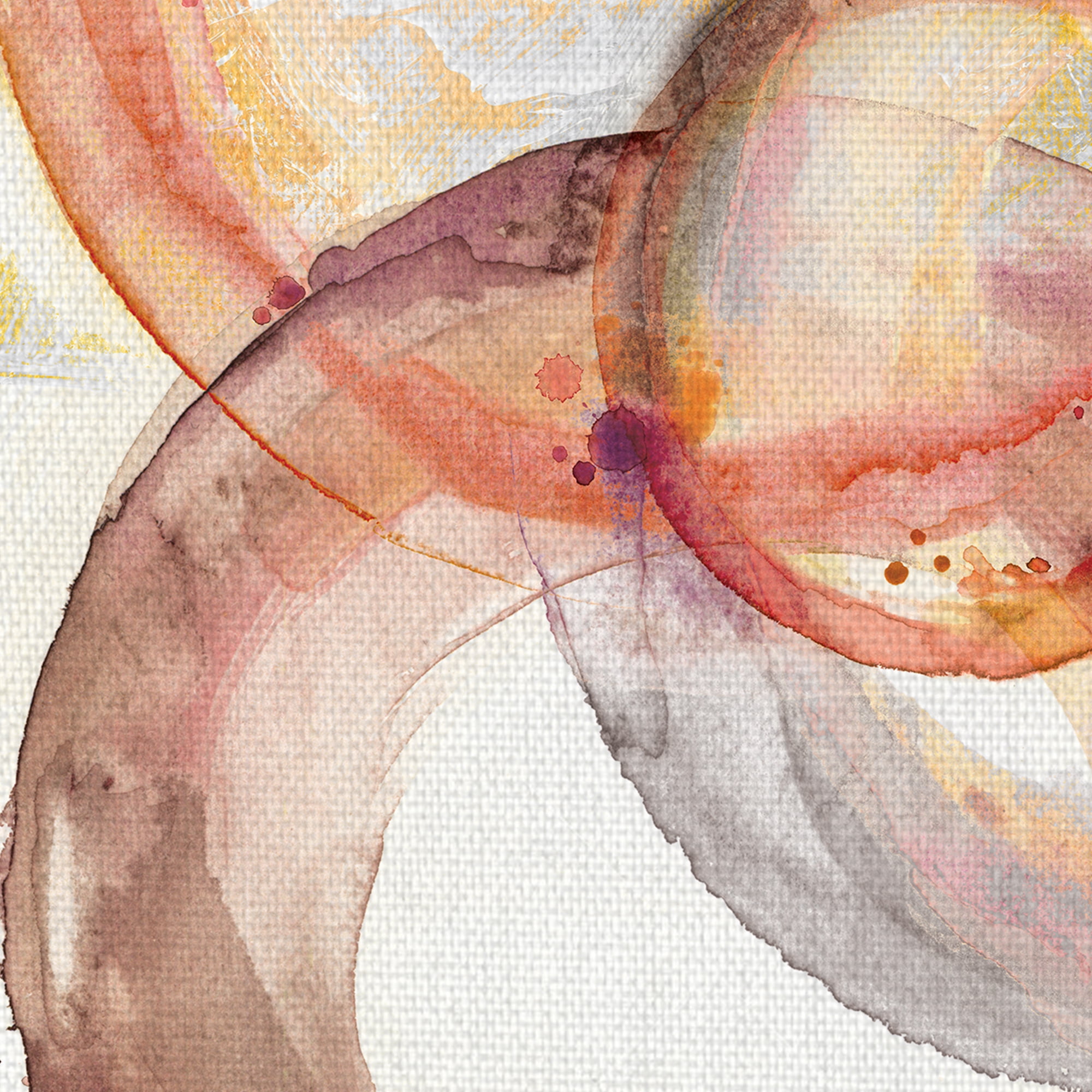Traveling Watercolor Rings by Willowbrook Art Print