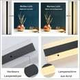 thumbnail image 4 of Pinsurad Modern Outdoor Wall Light Classic Black White Metal Frame LED Sconce, 4 of 5