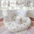 thumbnail image 3 of AirSwim - Asiento inflable para bebé, silla inflable para bebés de 3 meses en adelante, asiento inflable de verano para sentarse, asiento de piso de bebé con bomba de aire integrada, oso, 3 of 5