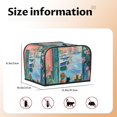 thumbnail image 5 of Pofeuu Coastal Cat By The Window Print Toaster Cover 4 Slice, Bread Dust Cover & Fingerprint Protection, Kitchen Small Appliance Covers(Toaster Cover), 5 of 7