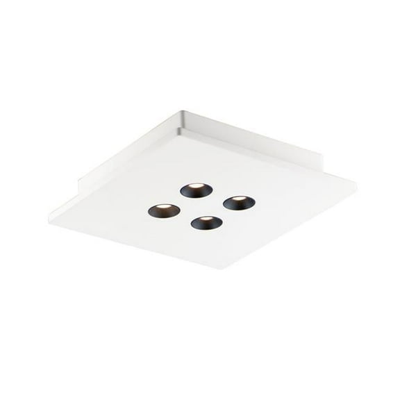 ET2 Lighting E25012-WT Peg 4-Light LED Flush Mount - White