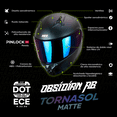 thumbnail image 4 of Casco Abatible Obsidian Aurora Acabado Matte Talla M, 4 of 5
