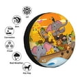 thumbnail image 4 of Honeii Animals on Noah's Ark1 Print Tire Covers, Waterproof Anti-UV Sun Snow Rain Tire Covers for Trailers, RV, Camper, SUV, Truck-17 inch, 4 of 6