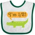 thumbnail image 3 of Inktastic Half Birthday 1/2 Boy Alligator Boys Baby Bib, 3 of 4