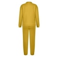 thumbnail image 4 of RQYYD Two Piece Lounge Set for Women 2 Piece Outfits Sweatsuit Oversized Half Zip Pullover Long Sleeve Sweatshirt Jogger Pants Set with Pockets, 4 of 5