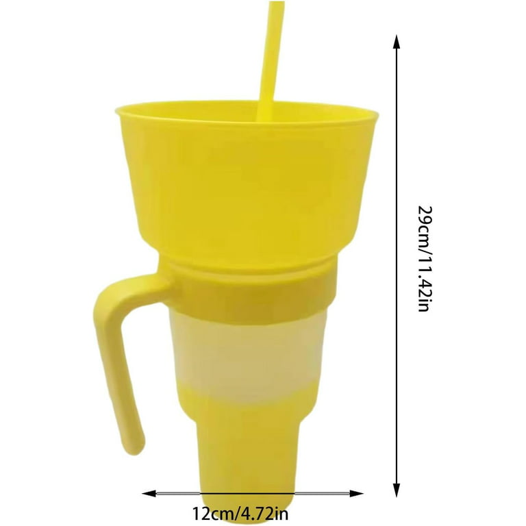 ZTGD Snack and Drink Cup, Cup Bowl Combo with Straw, Stadium Tumbler-32oz  Color Changing Stadium Cup…See more ZTGD Snack and Drink Cup, Cup Bowl  Combo