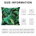 thumbnail image 5 of Creowell  Tropical Green Leaves Pillow Covers Palm Leaf Decorative Pillow Cases for Sofa Couch Home Decor 22x22in, 5 of 5
